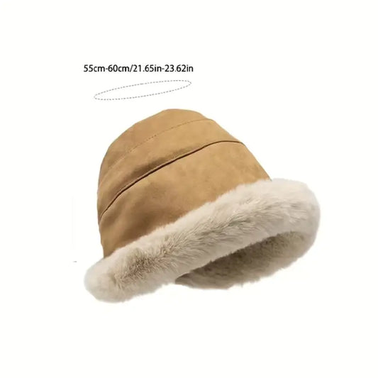 Fisherman Hat, Winter Fashion Hat Plush Bucket