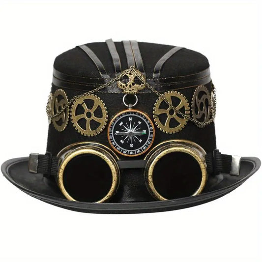 Steampunk Hat With Compass