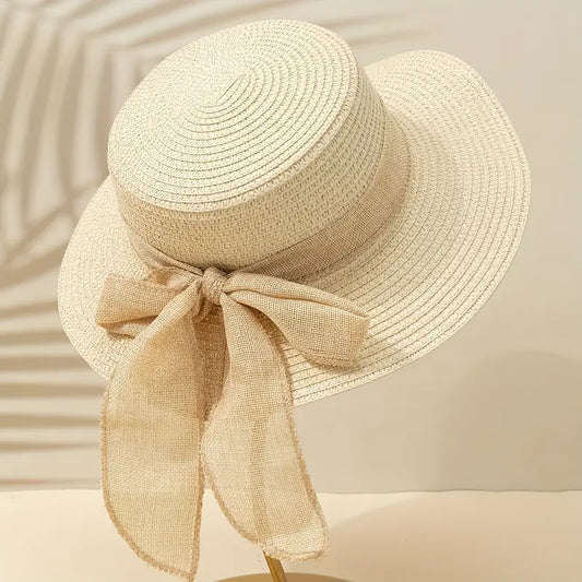 Women's Flat Top Straw Hat