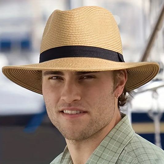 Men's Mens Wide Brim Straw Panama