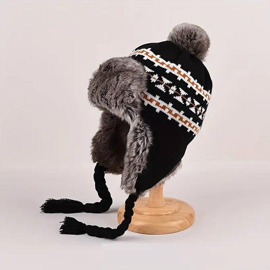 Classic Coldproof Fleece Beanie With Pom